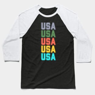 USA SPORT ATHLETIC TRNDY URBANWARE INDEPENDENCE DAY 4TH JULY Baseball T-Shirt